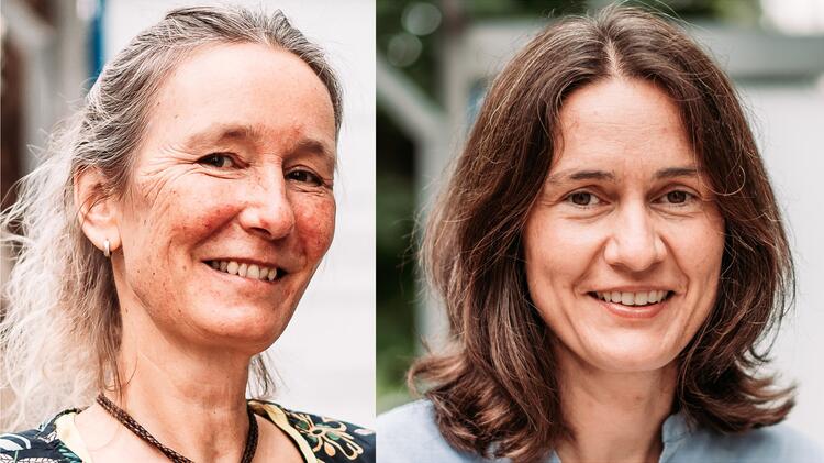 Portraits der DSMZ-Wissenschaftlerinnen Sabine Grownow und Birte Abt